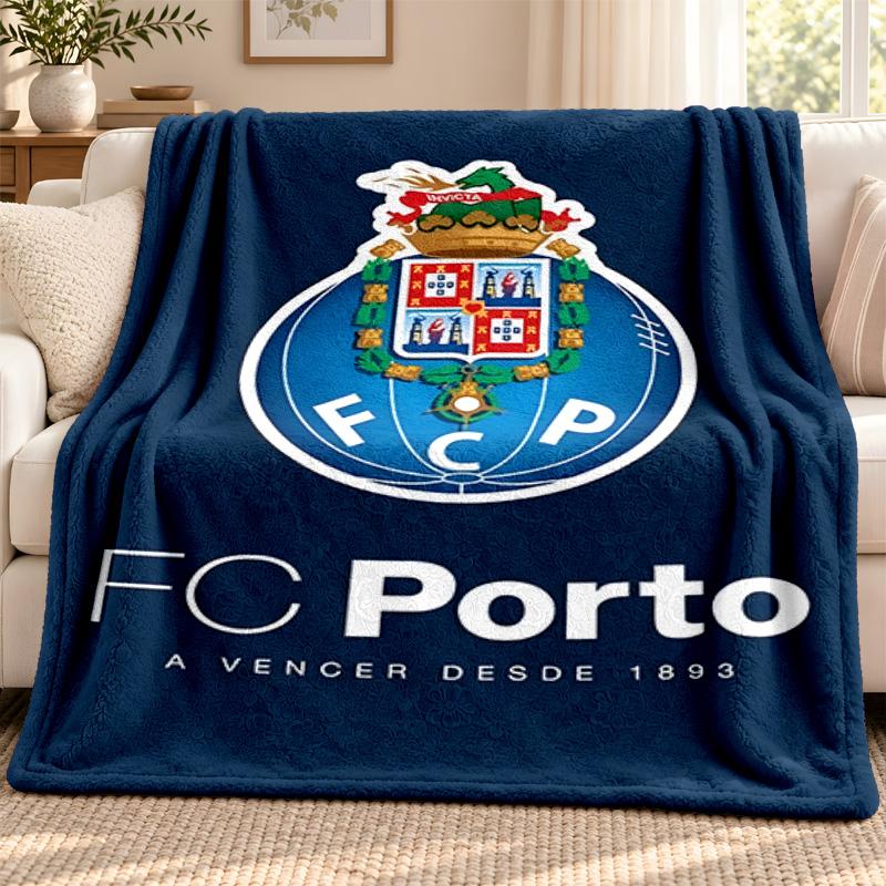 FC Porto blanket Flannel Blanket Soft Cozy Plush Throw for Sofa Bed Lightweight Home Decoration Outdoor camping