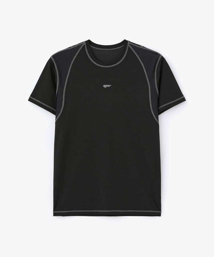AGOW A-Sim Fit T-Shirt Black & Gray