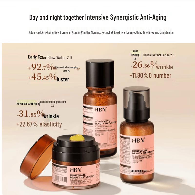 HBN Retinol & Arbutin Early C Late A Skincare Set