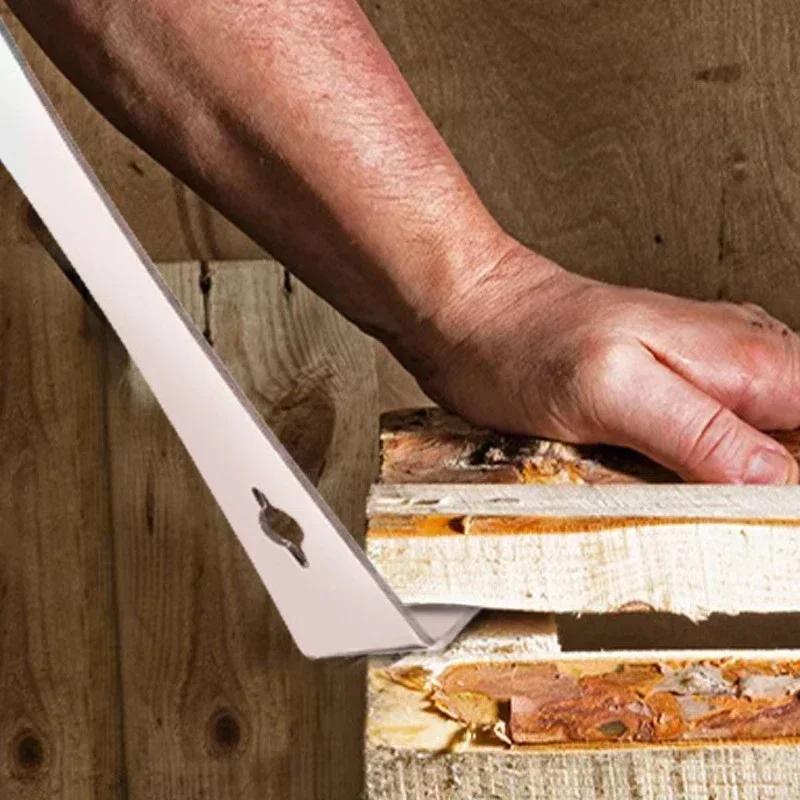 Stainless Steel Pry Bar Scraper Flat Metal Scraper Nail Puller Wooden Board Removal Tool for Paint Removal Honey Cutting