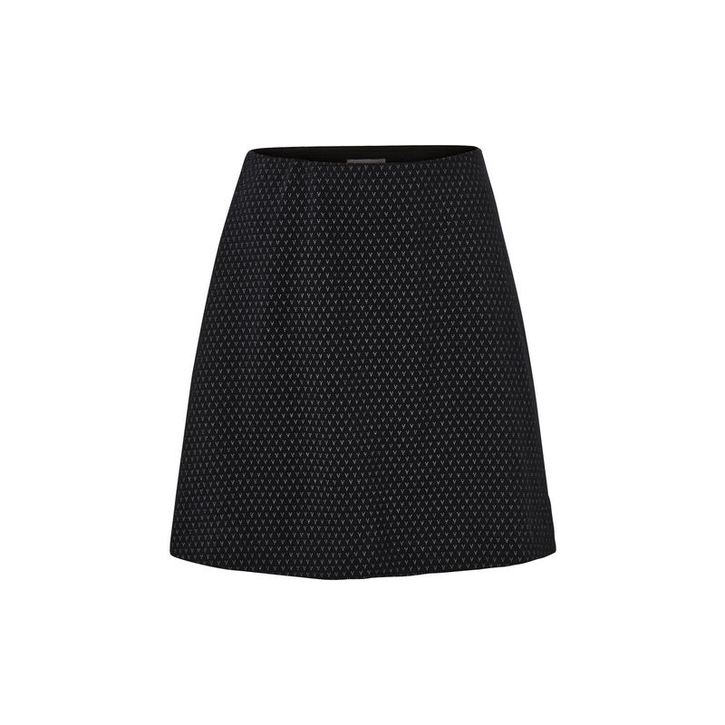 

German Single Women Knitted Half-Length Autumn and Winter A- line Skirt Black Skirt 40/42(M)