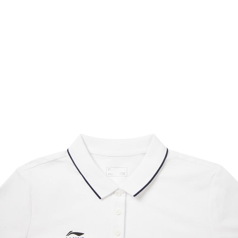 Li Ning Comfortable Breathable Polo Shirt Women tops White APLW476-1