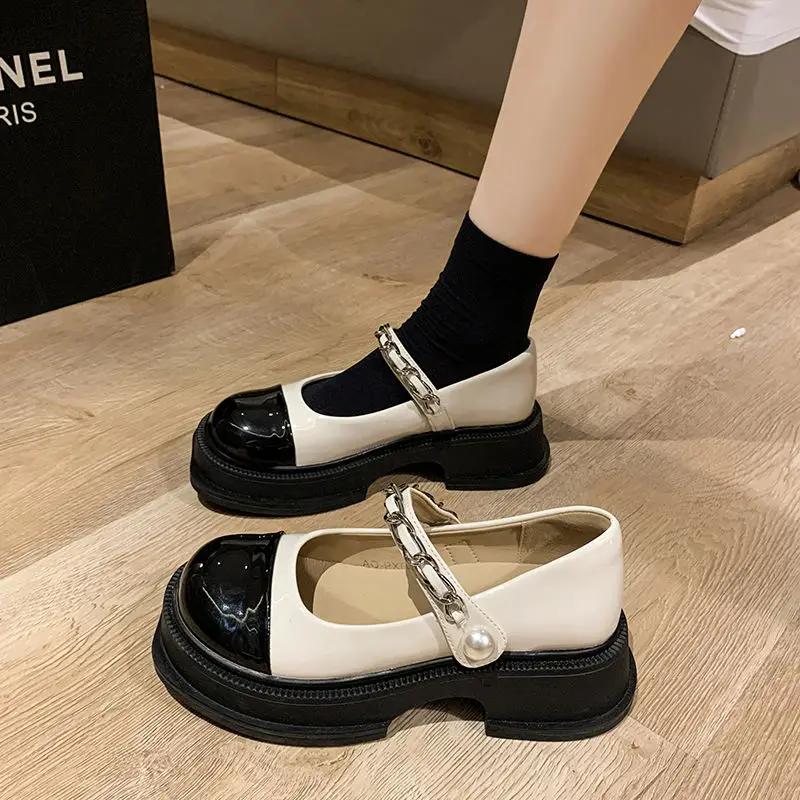 Fashion Platform Woman Pumps High Heels Japanese Style Lolita Shoes for Women Mary Jane Gothic Square Toe Loafers on Heeled Stylish 39