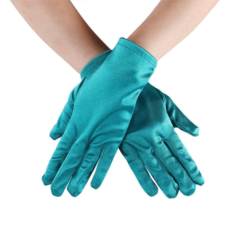 Kurze Handschuhe für formelle Veranstaltungen, Party-Kostümhandschuhe, elegante Zeremonienhandschuhe, Erwachsenen-Unisex-Bühnenauftritte, Handhandschuhe