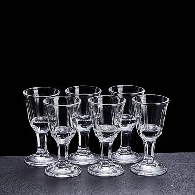 Dickbodiges Baijiu-Glas Klassisches Whiskeyglas Kleines Ausländisches Weinglas Brandy-Wodka-Gläser Transparentes Weingeschirr Exquisite Geschenke
