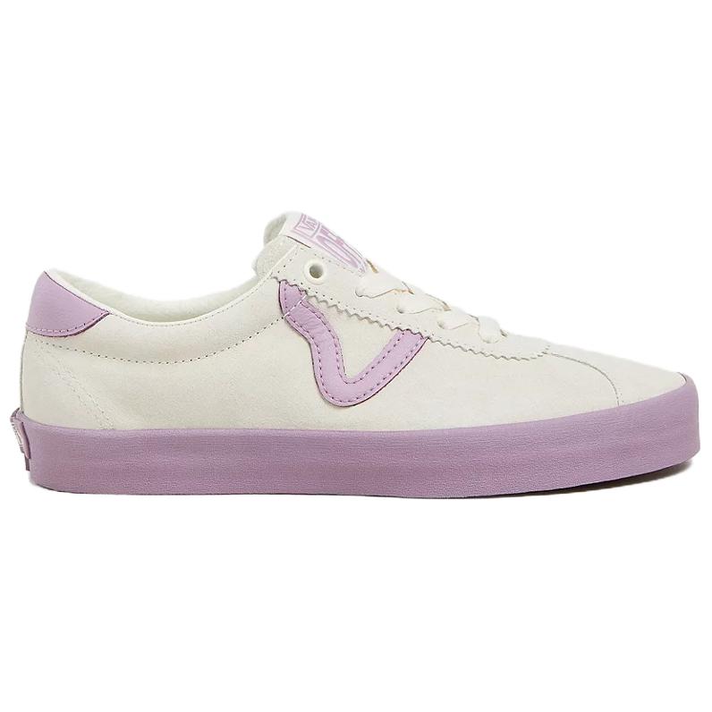 Vans Sports Comfortable Casual Low-Top Skate Shoes Unisex Sneakers White Purple VN000CQRD45