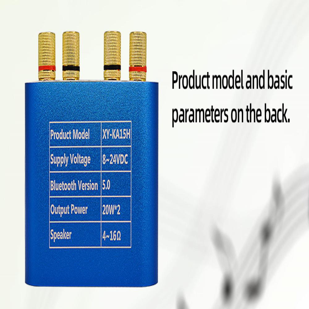 Mini Amplifier Bluetooth 5.0 Digital Audio Power Class D HiFi Stereo 200W*2 12V/24V Home Car USB Music Sound Card AMP Speaker