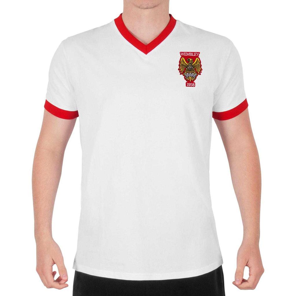 Fan Originals Mens United Wembley 1958 Crest T-Shirt