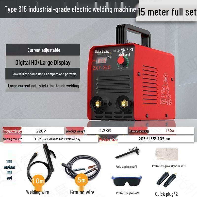 315 Electric Welder: Compact, High-Power, All-Copper Manual Welding Machine for Home Use, 220V