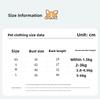 4 Pieces of Dog Pet Clothes, Summer Cotton Flying Sleeve Skirt Combination, Specially for Cats and Dogs, Small Dogs