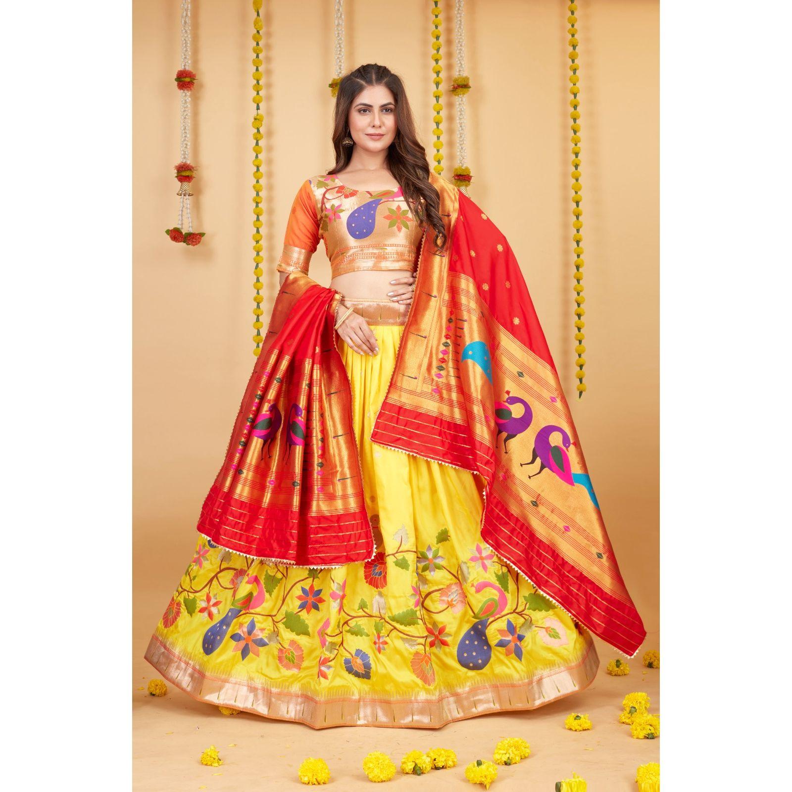 

Новая привлекательная и красивая одежда для вечеринок Silk Lehenga choli