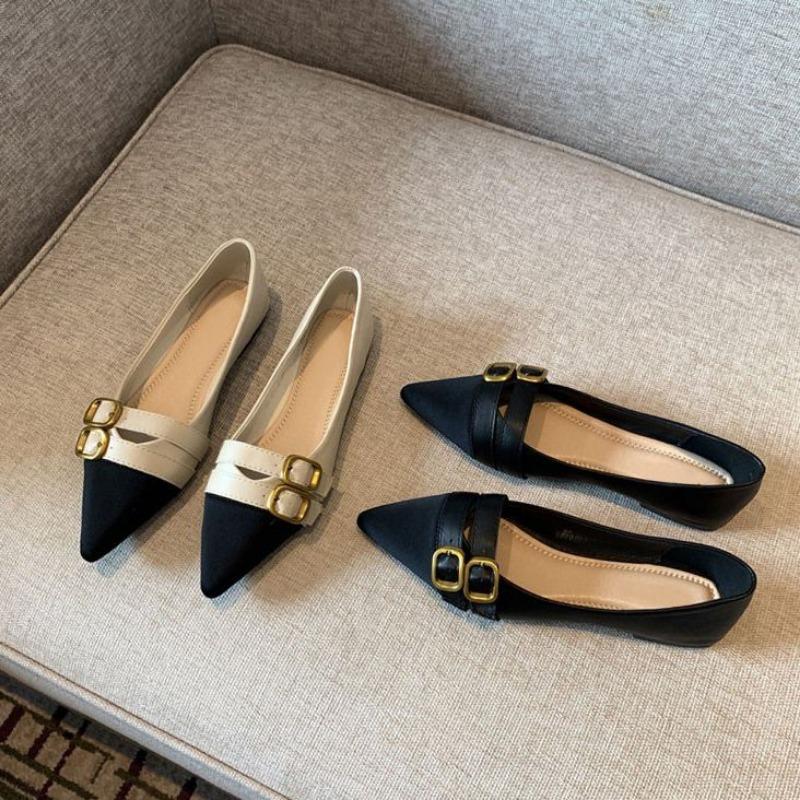 Fashion Ladies Footwear Slip-on Pointed Toe Office Women's Flat Shoes Ballet Flats High Quality Fashion Comfortable and Elegant Lastest