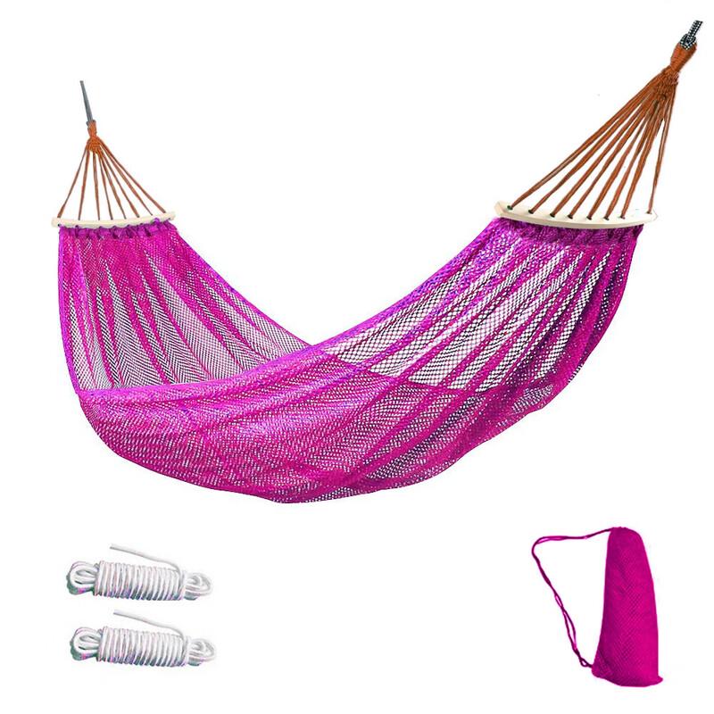 GELEITE Anti-Rollover Ice Silk Mesh Outdoor Hammock