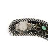 Used 9539 Flower Crystal Bangle 607107 J7457 8137 7986 16 Double G Arabesque Smoked Finish Interlocking G Ag925 Women's