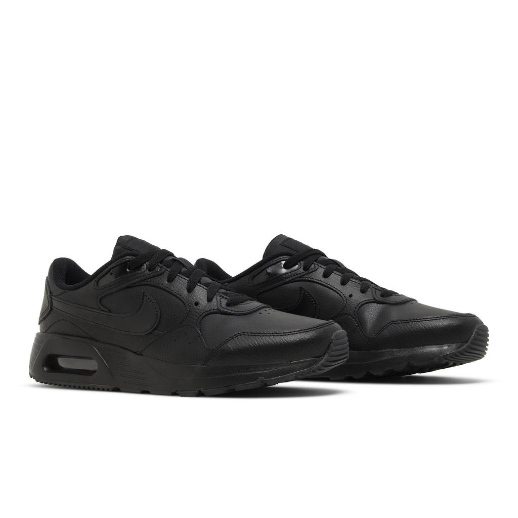 Nike Air Max SC Leather 'Triple Black' (Unisex) Black / Black / Black Running Shoes DH9636 001