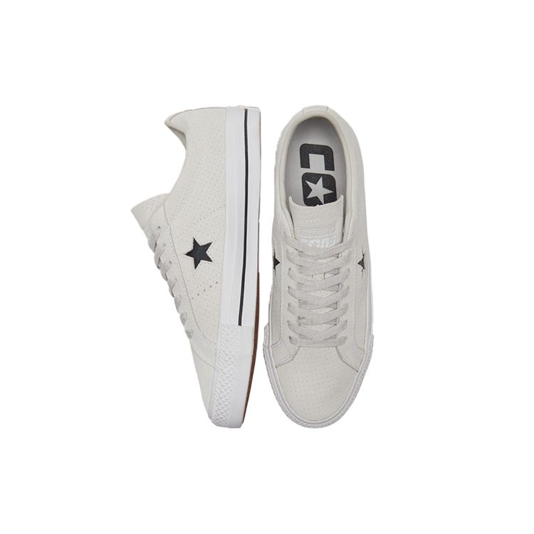 Converse One Star Pro Minimalist Comfortable Slip Resistant Durable Low Top Skate Shoes Unisex Sneakers Off-White 170072C