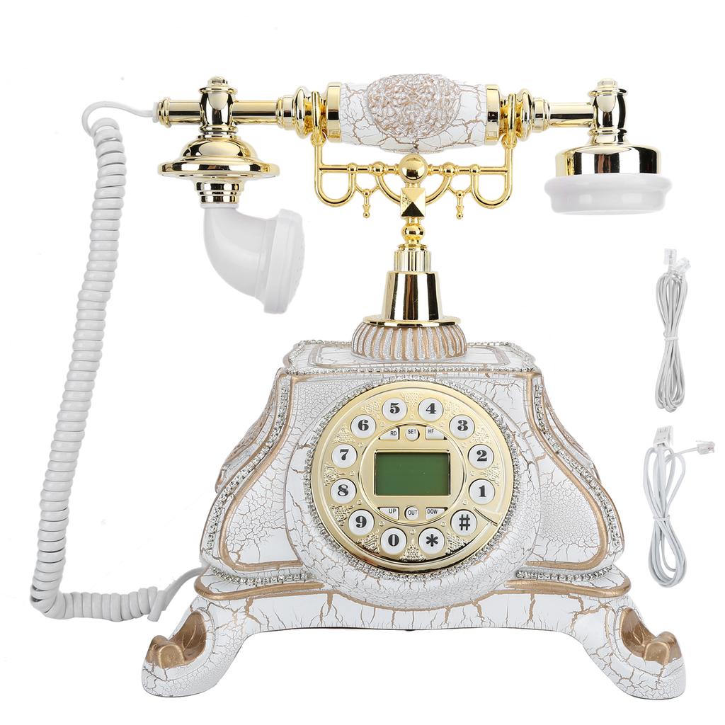 MS8332A European Vintage Landline Classical Wired Oldfashioned Telephone with Backlight