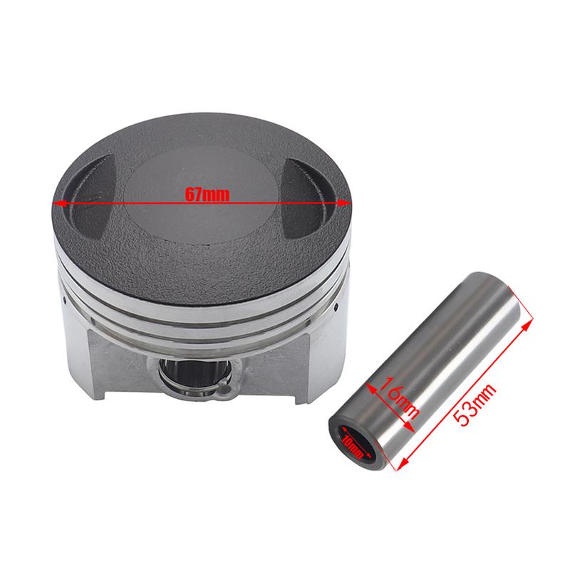 LF250 67MM 16mm Piston Kit Rings Air Cooled 250 250CC Shineray ZongShen Lifan Taotao ATV Quad Pit Bike