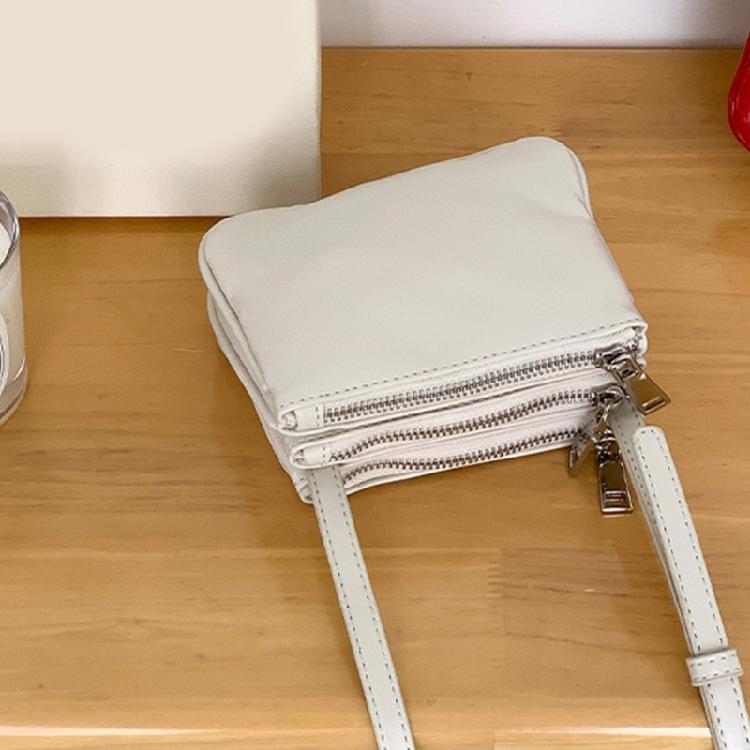 Casual PU Leather Crossbody Bag for Women Girls Phone Bag Small Shoulder Purse