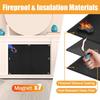 Heat-Resistant Magnetic Fireplace Cover - 33 x 29 in Fireproof Fireplace Cover for The Living Room - Fireplace Draft Stopper Stops Heat Loss-