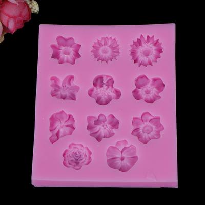 1Pc Flower Silicone Mold Fondant Mold Cake Decorating Tools Chocolate Mold