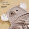 Thick Absorbent Hooded Bath Cloak for Newborns and Children