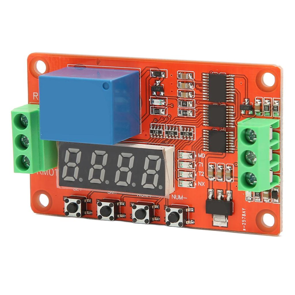 Time Delay Relay Module 18 Functions Timing Delay Cycle Self Locking Relay Control Module for Smart Home Automatic