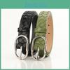 Fashion Pu Leather Belt For Ladies With Alloy Pin Closure Casual Dress Waist Strap