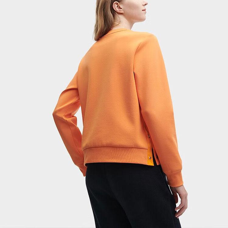 FILA Heritage Cat Letter Print Casual Pullover Sweatshirt Women sweatshirt Jam-Orange F11W348210F-OR