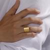 Angel Seal Open Rings Enochian Kabbalah Magic Protection Amulet Stainless Steel Hexagram Triangle Finger Ring Religious Jewelry