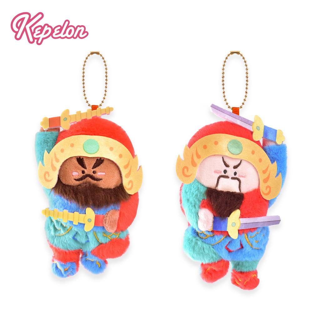 Chinese Culture Door God Plush Keychain With Traditional Design For Home Decor