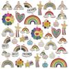 400-Piece Mixed Alloy Accessory Set for DIY Bracelets, Necklaces, Earrings, Keychains, and Charms