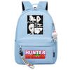 Popular Cartoon, Full-Time Hunter, Printed Schoolbag For Primary And Secondary School Students, Cute Girls' Casual Backpack.