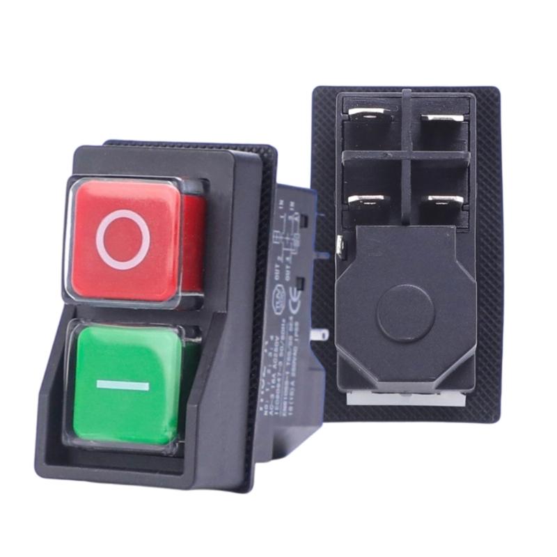 4/5Pin Starter Safety Switches Electromagnetic Push Button Switches for Machine Tool Equipment Waterproof Switches