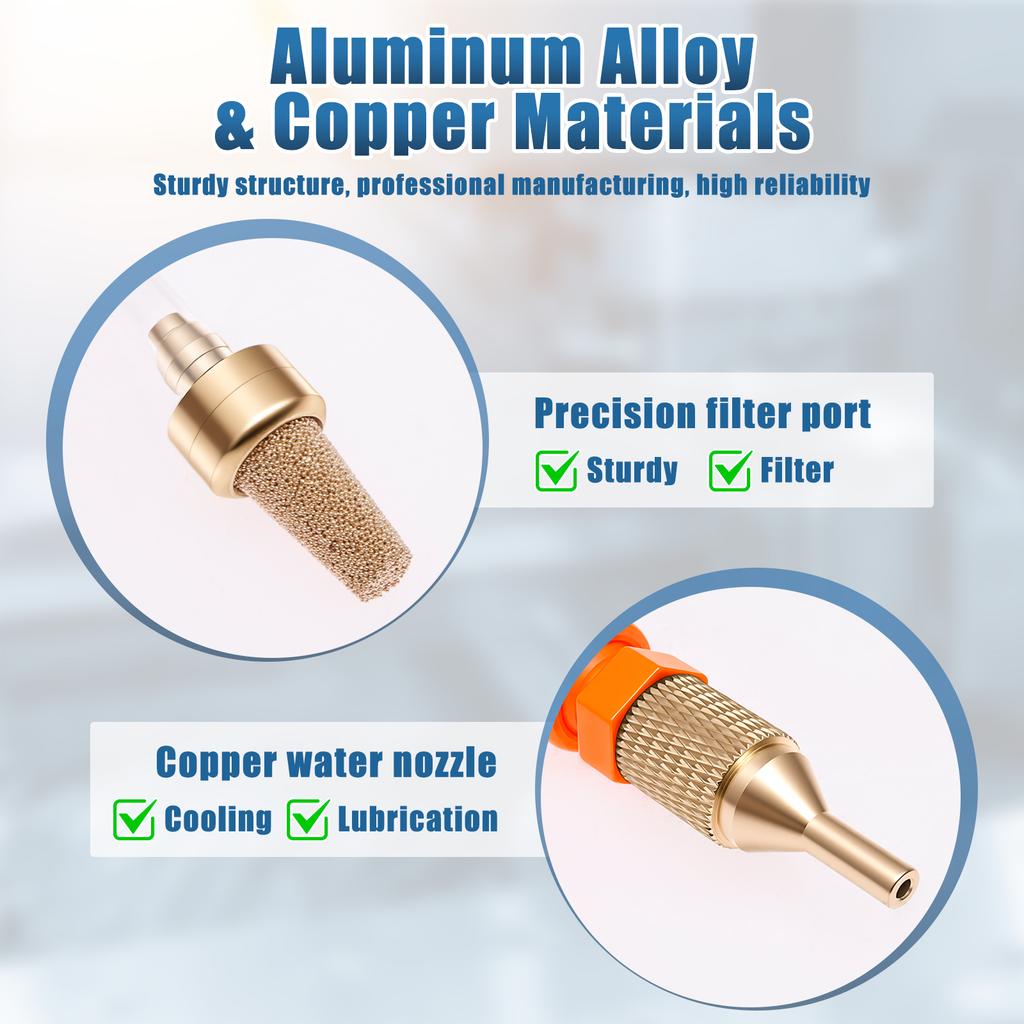 Mist Coolant Lubrication Spray System with Magnet Base for Milling Machine CNC Lubrication Spray Pump Mini Mill for Metal Nozzle