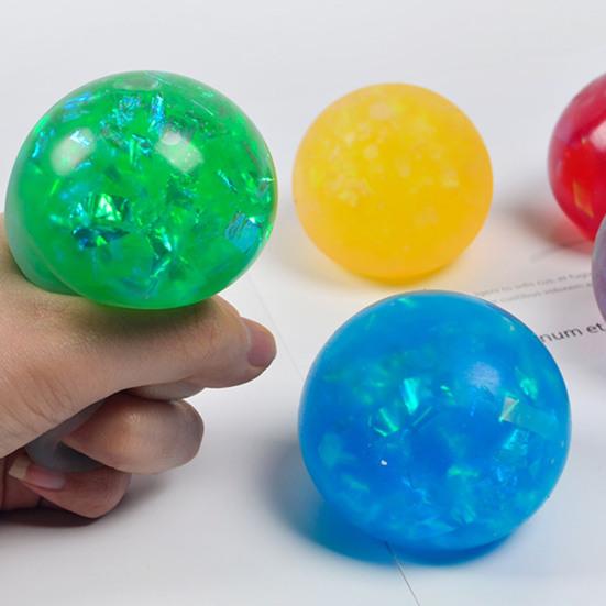 Buntes Zappelspielzeug lindert Stressabbau, Traubenball, Dekompressionsdruck, Regenbogenball-Spielzeug, Antistress