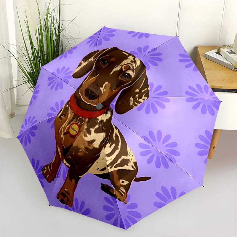 

1pc Dachshund Open/Close Folding Umbrella - Raining Gear for Travel Umbrella, All- Portable Umbrella for & Men 8-Rib yy251229010