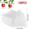 100pcs Fruit Protection Bag Breathable Fruit Protection Bags For Grapes Figs ForInsect Proof Bag Breathable Mesh Protective Bags