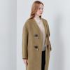 Maxza Wool Alpaca Loose Fit No Collar Boucle Coat Cc11qc300on