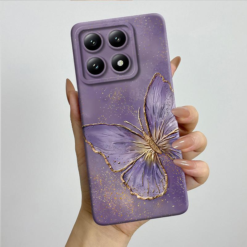 For Xiaomi 14T Pro Phone Case 14Tpro Soft Silicone TPU Sweet Painted Casing Cartoon Printed Shockproof Protective Back Cover