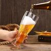 1pcs Creative Engraved Glass Beer Mugs Home Engraved Craft Brewing Cups Draft Beer Cups Large-capacity High-end Drinking Cups