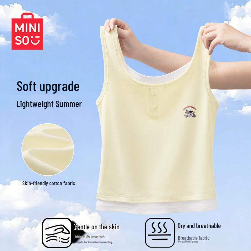 

MINISO Women s Lightweight Sleeveless Tank Top XL (125-140 lbs)