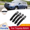 Für Toyota RAV4 2006~2012 XA30 Türgriffabdeckung Zierleisten Set 2007 2008 2009 2010 2011 Autoabdeckungen Zubehör Aufkleber Autostyling