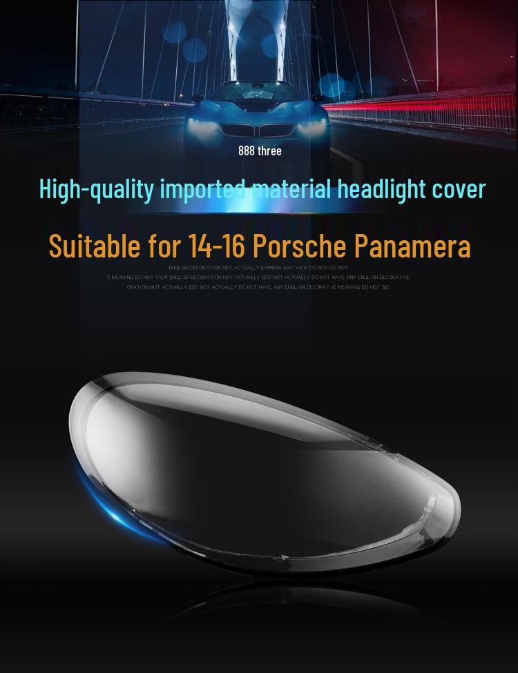 Fits Porsche Panamera 2014-2016 Headlight Transparent Lampshade Shell