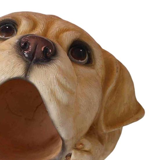 Cute Puppy Pen Holder Resin Desktop Organizer for Stationery Mini Dog Desktop Ornament Creative Gift for Students Office