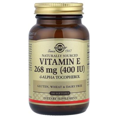 Vitamin E, Natural Source, 268Mg(400Iu), 100 Softgels
