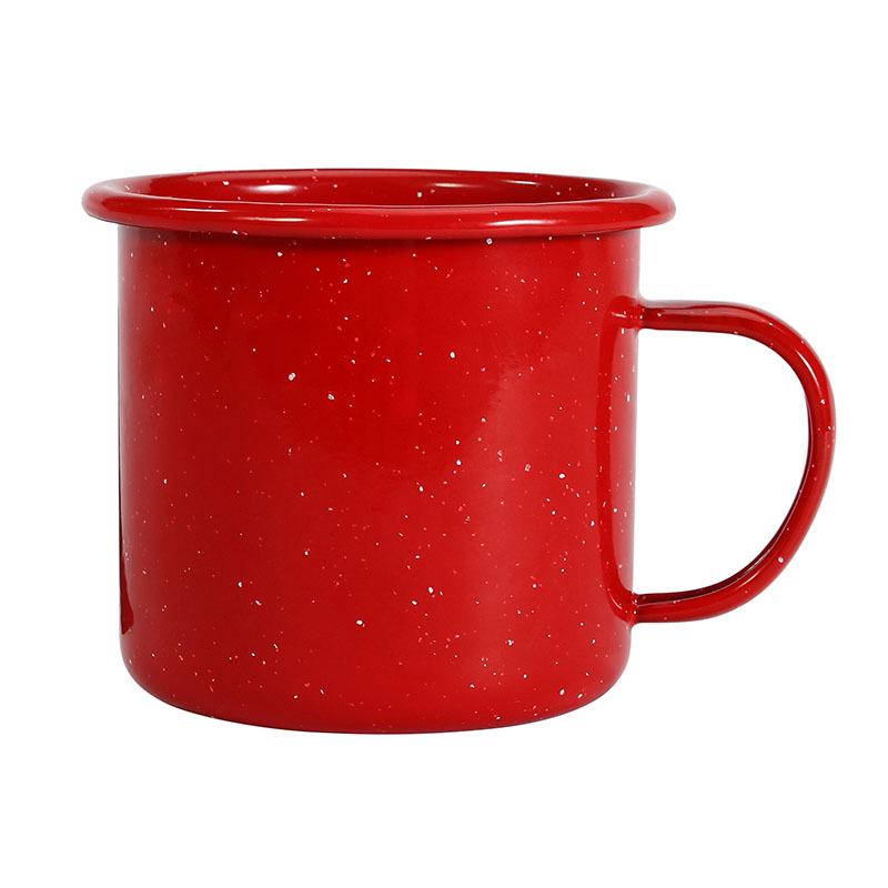 

Enamel Speckled Starry Sky Mug – Rolled Edge Blue/Red Cup for Coffee, Tea, or Water 9cm-450ml