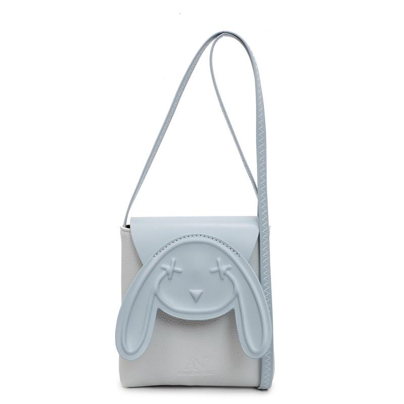 Mobile Phone Small Bag Women's New Trendy Fashion Cute Rabbit Bag Small Square Bag Spring and Summer Texture Messenger Bag