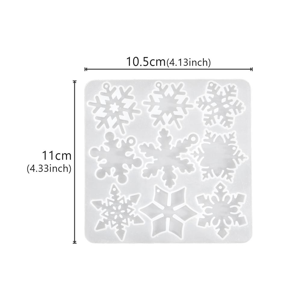 Christmas Elk Earring Pendant Crystal Epoxy Silicone Mold DIY Snowman Bell Shape Pendant Mold For Jewelry Making Craft Keychain