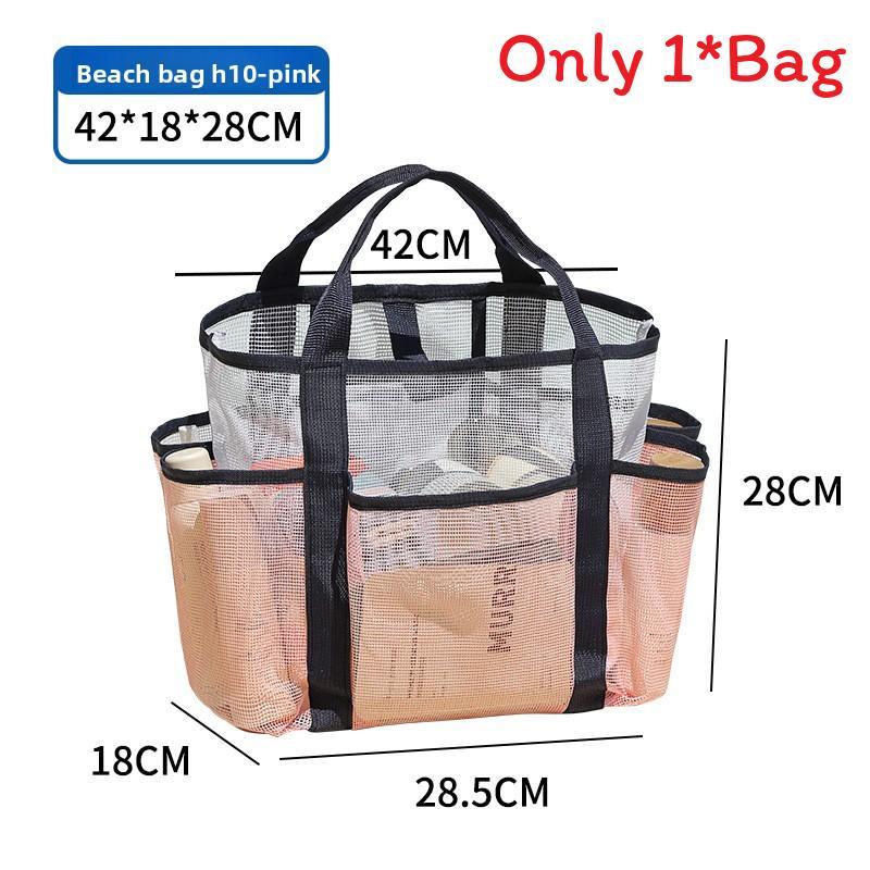 Travel Mesh Beach Bag With Large Capacity For Laundry And Toiletries
